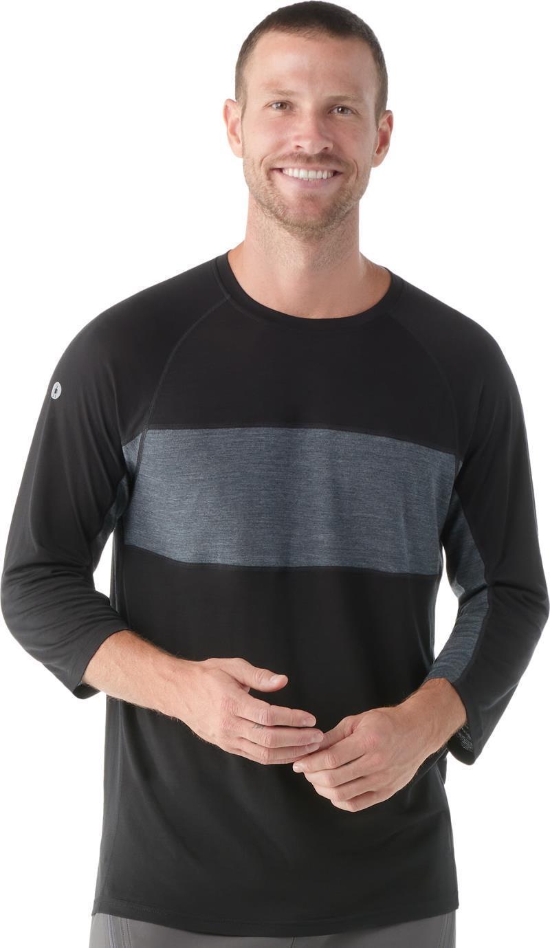 Ultralite Mountain Bike 3/4 Sleeve Tee - Mens - Black / Charcoal 1
