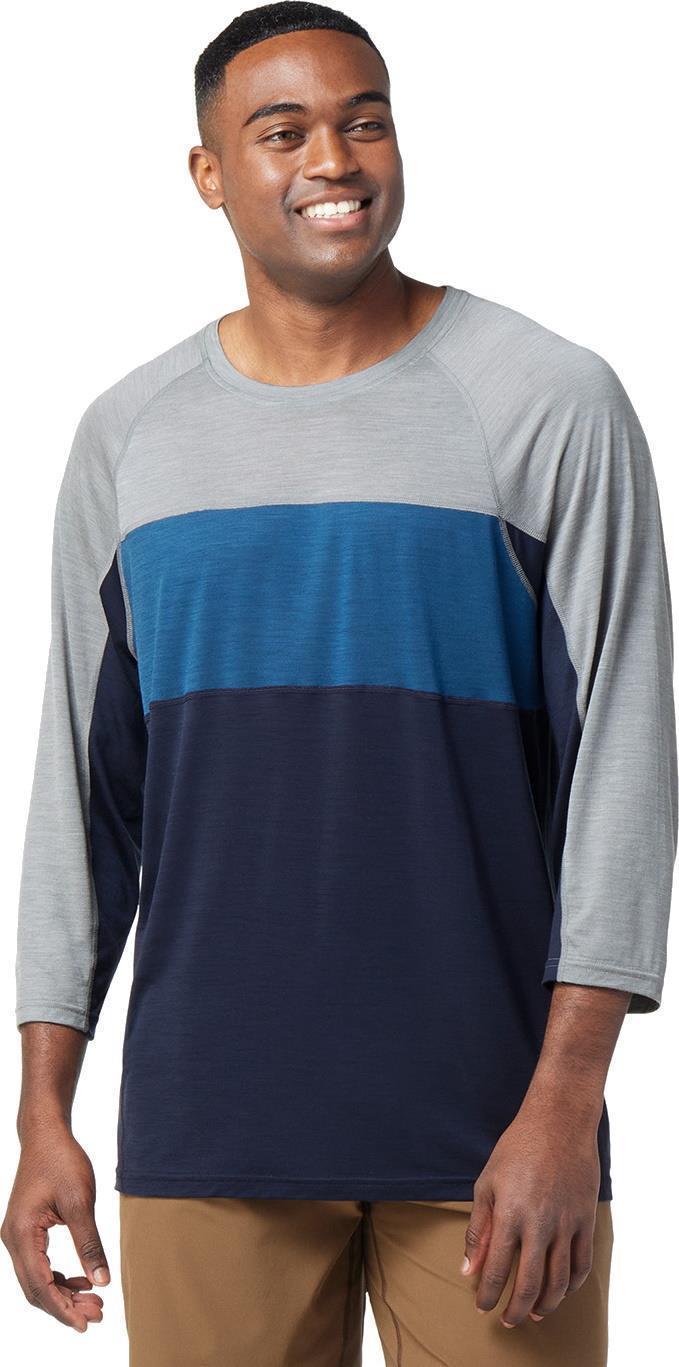 Ultralite Mountain Bike 3/4 Sleeve Tee - Mens - Deep Navy 2