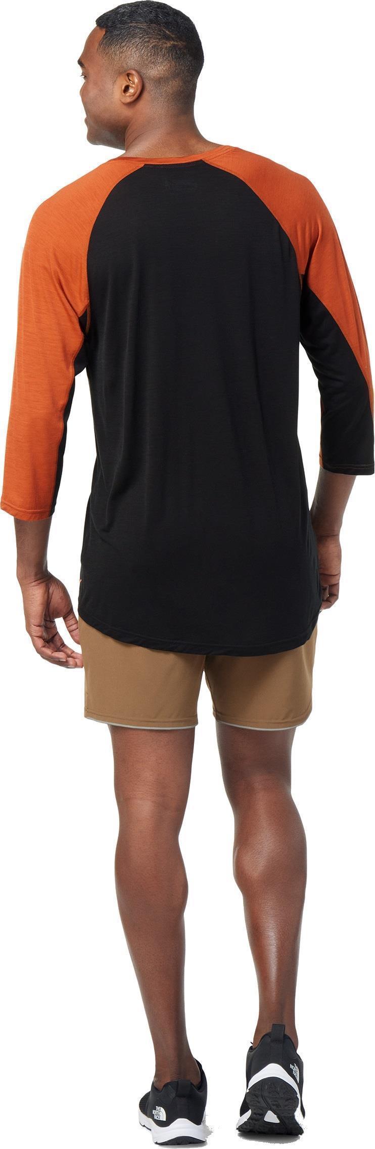 Ultralite Mountain Bike 3/4 Sleeve Tee - Mens - Picante 3
