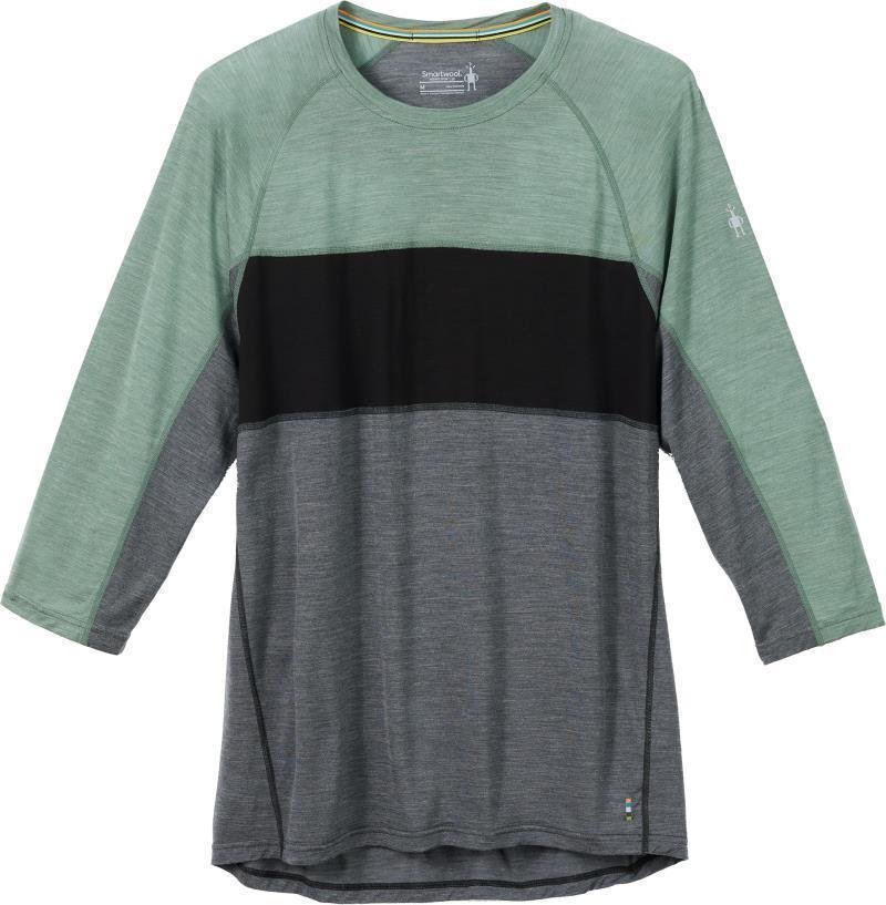 Ultralite Mountain Bike 3/4 Sleeve Tee - Mens - Sage Heather 1