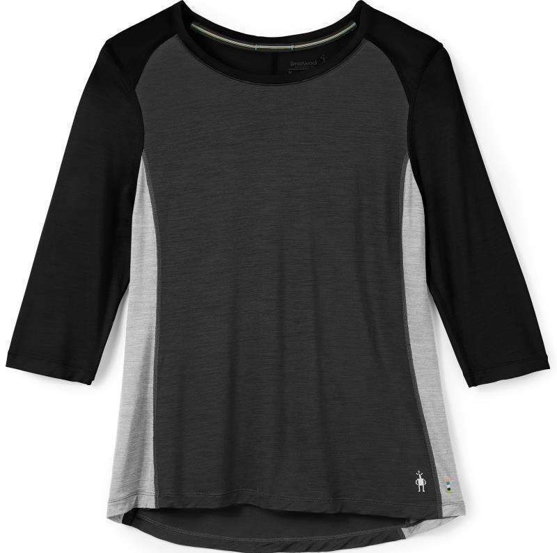 Ultralite Mountain Bike 3/4 Sleeve Tee - Womens - Black 1
