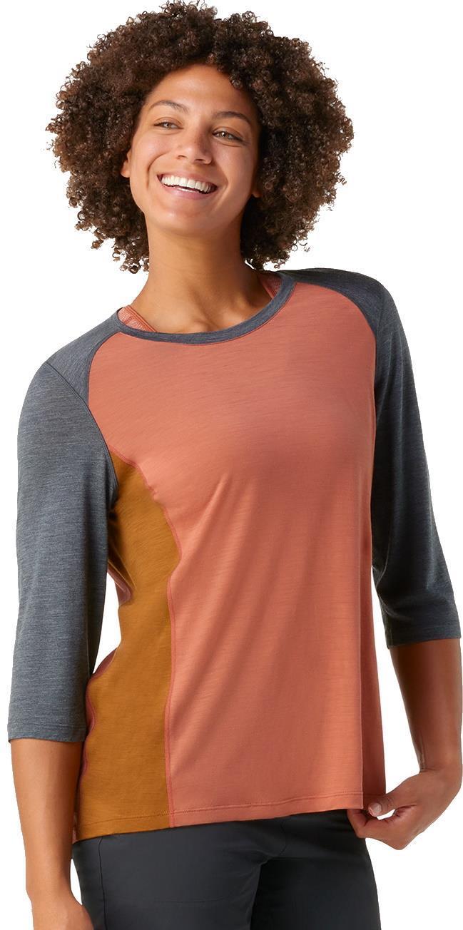 Ultralite Mountain Bike 3/4 Sleeve Tee - Womens - Copper 2