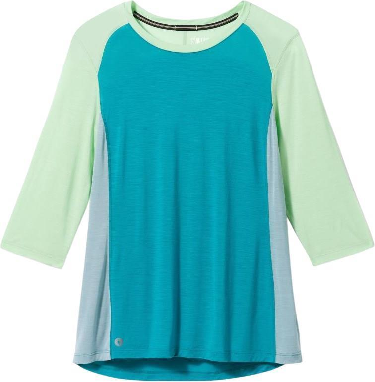 Ultralite Mountain Bike 3/4 Sleeve Tee - Womens - Deep Lake 1