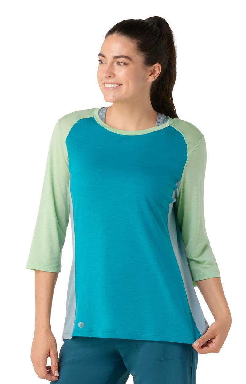 Ultralite Mountain Bike 3/4 Sleeve Tee - Womens - Deep Lake 2