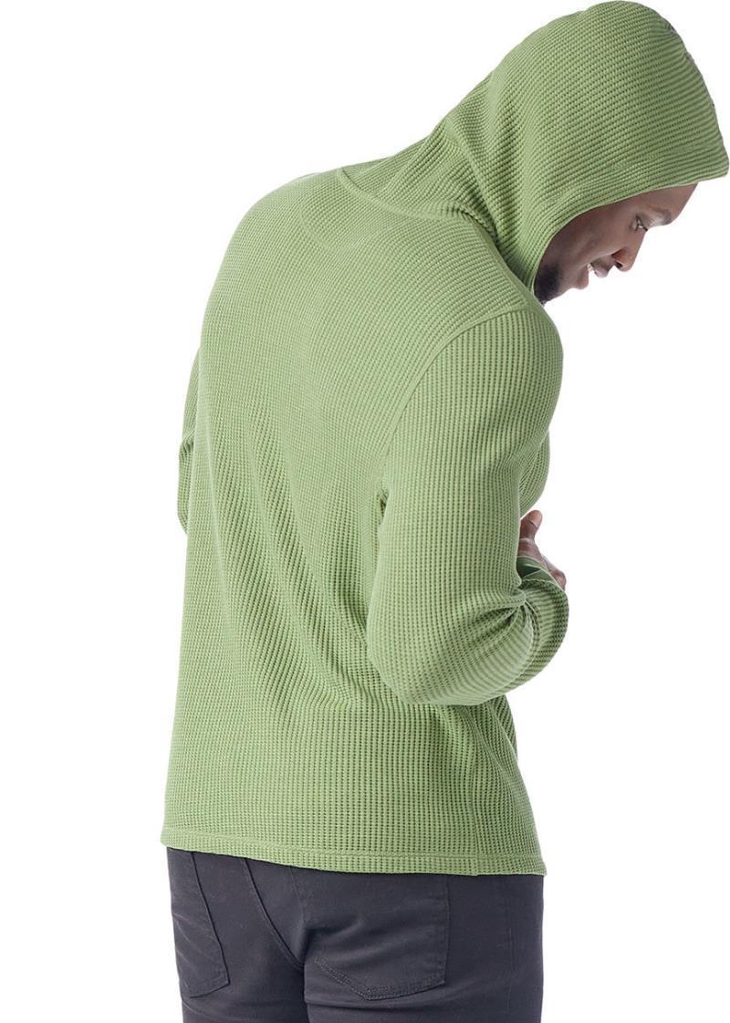 Waffle Henley Hoodie - Mens - Fern Green 3