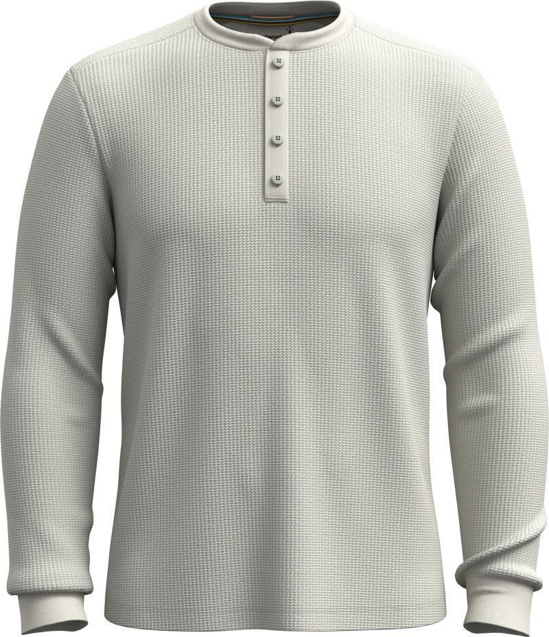 Waffle LS Henley - Mens - Ash Heather 1