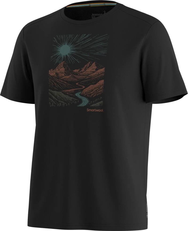 Wander Valley Active SS Graphic Tee - Mens - black 1