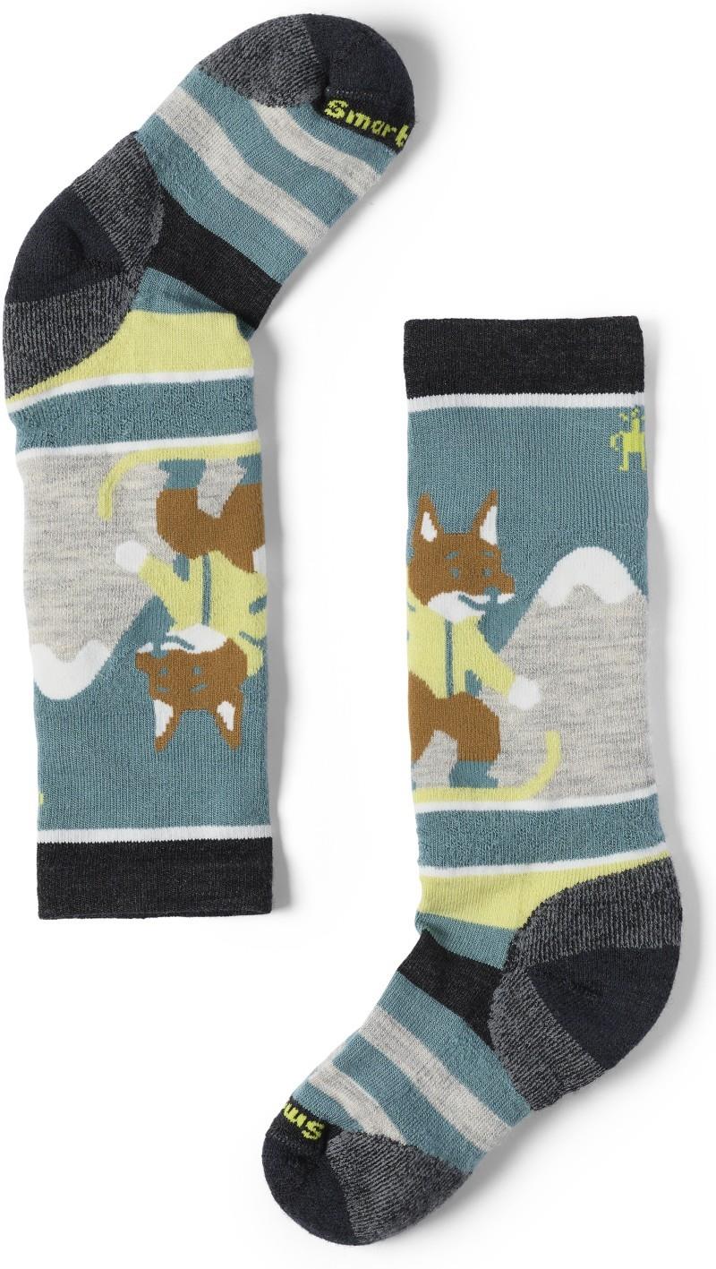 Wintersport Full Cushion Fox Glade Over the Calf Socks - Youth - charcoal 1