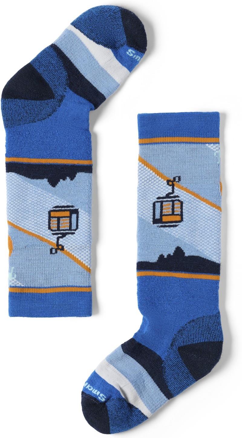 Wintersport Full Cushion Gondola Games Over the Calf Socks - Youth - laguna blue 1