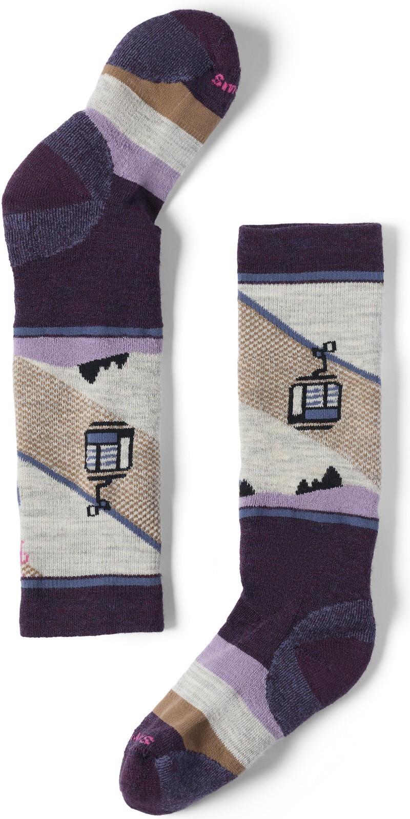 Wintersport Full Cushion Gondola Games Over the Calf Socks - Youth - purple iris 1