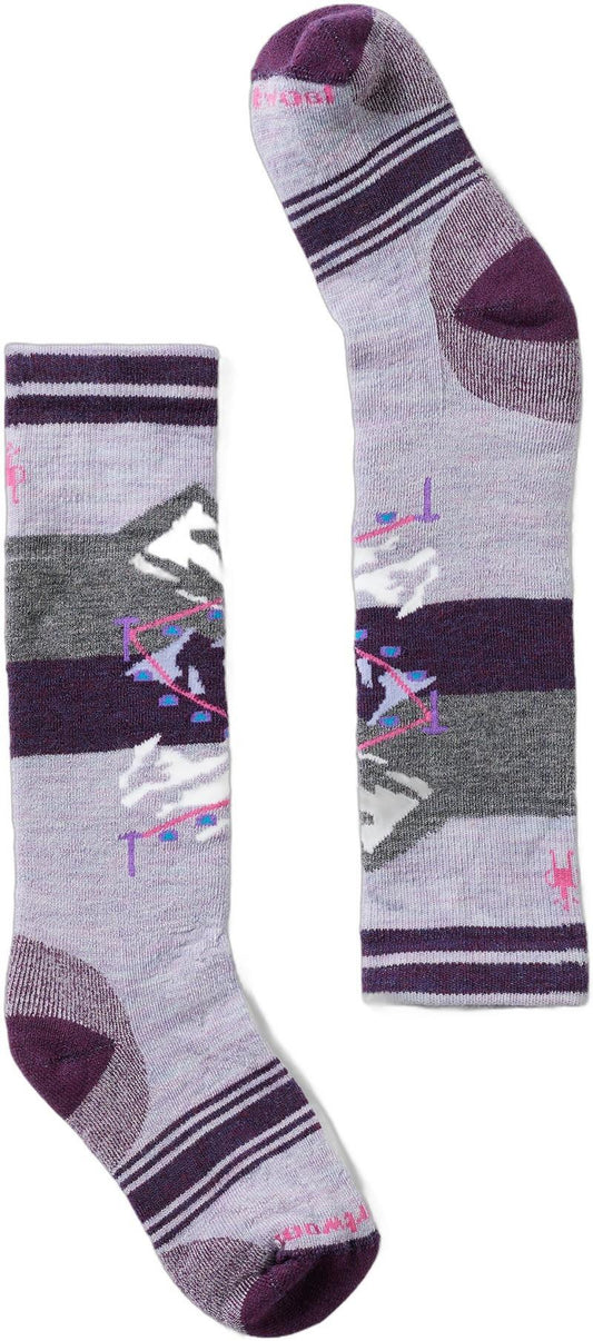 Wintersport Full Cushion Gondola Over The Calf Socks - Kids - purple eclipse 1