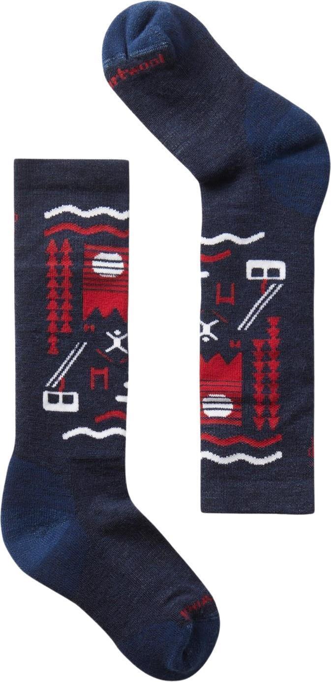 Wintersport Full Cushion Ski Day Over The Calf Socks - Kids - Deep Navy 1