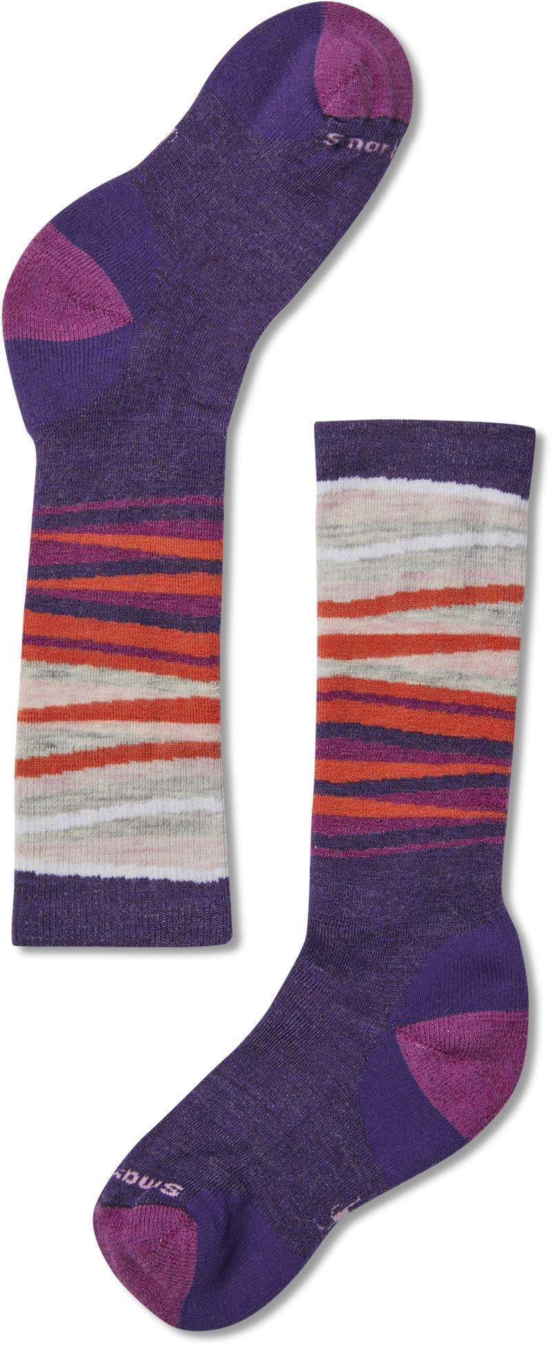 Wintersport Stripe Socks - Kids - mountain purple 1