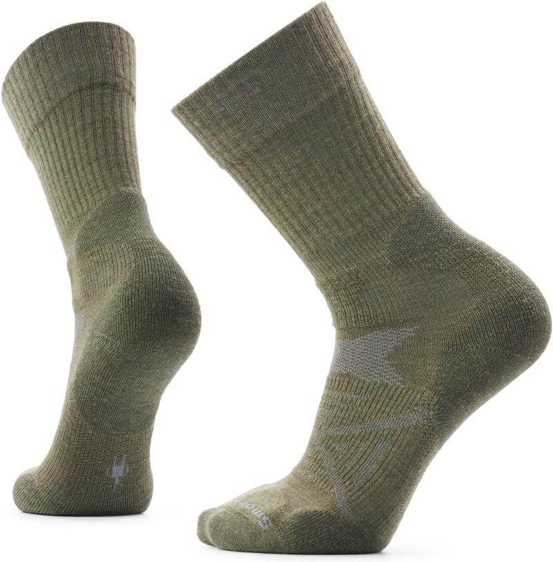 Work Light Cushion Tall Crew Socks - winter moss 1