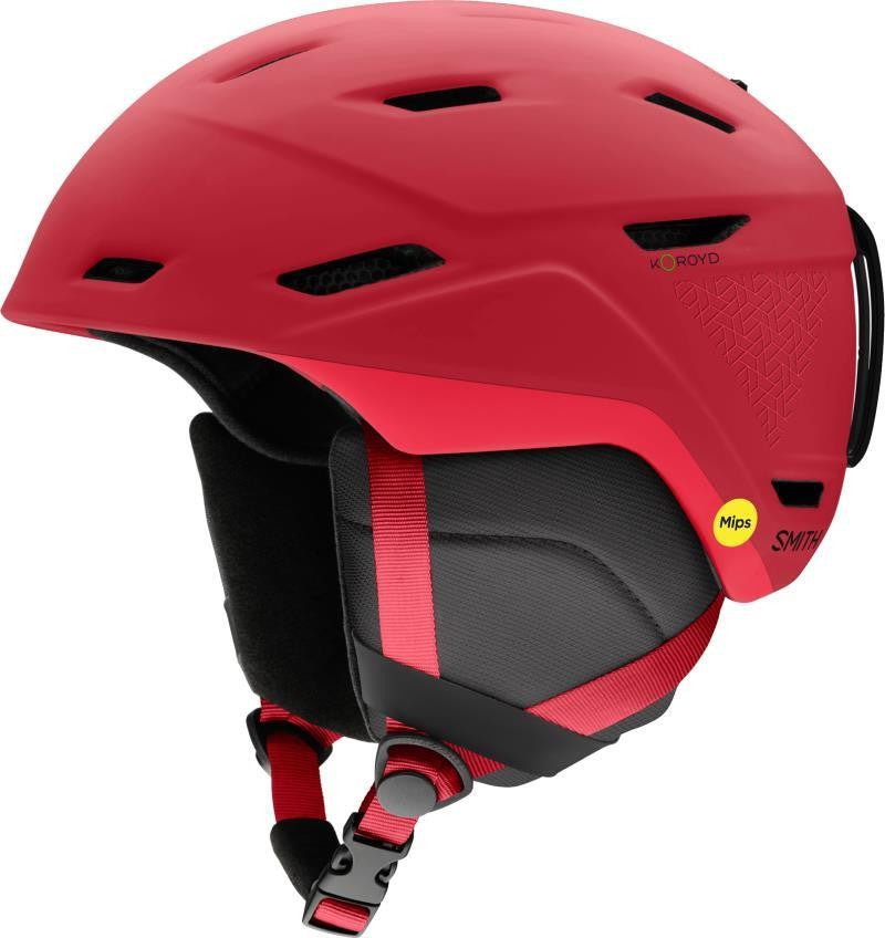 Mission MIPS Helmet - matte crimson geo 1
