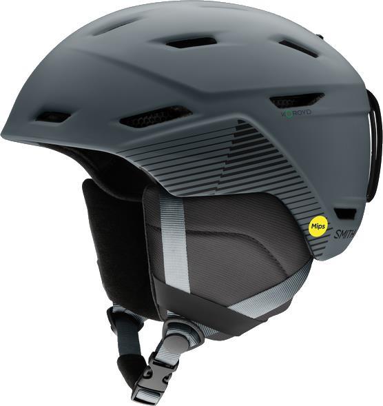 Mission MIPS Helmet - matte slate stripes 1