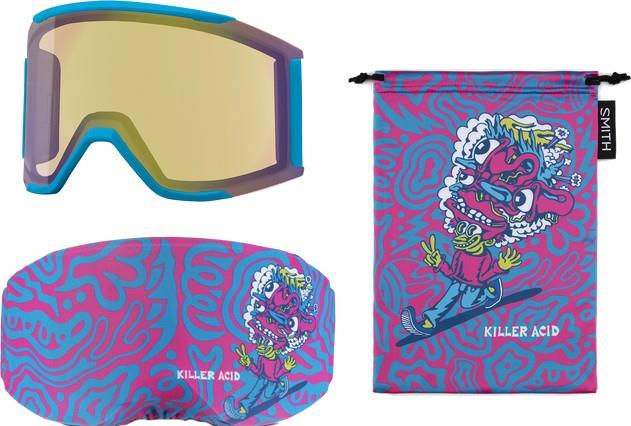 Squad Mag, Killer Acid Artist Series Goggles, ChromaPop Everyday Blue Mirror Lens - not applicable 1