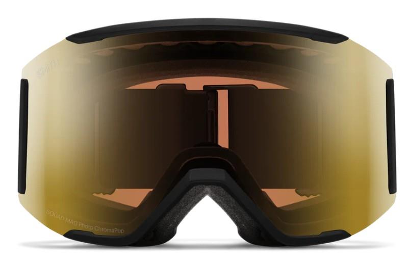 Squad Mag Low Bridge Fit, Black Goggles, ChromaPop Pro Photochromic Gold Mirror Lens - not applicable 1