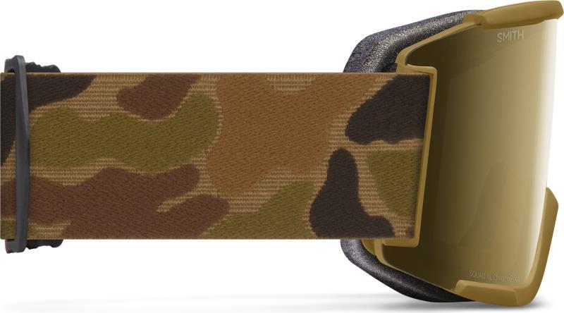 Squad XL, Coyote Pow Hunter Frame, ChromaPop Sun Black Gold Mirror Lens -  1