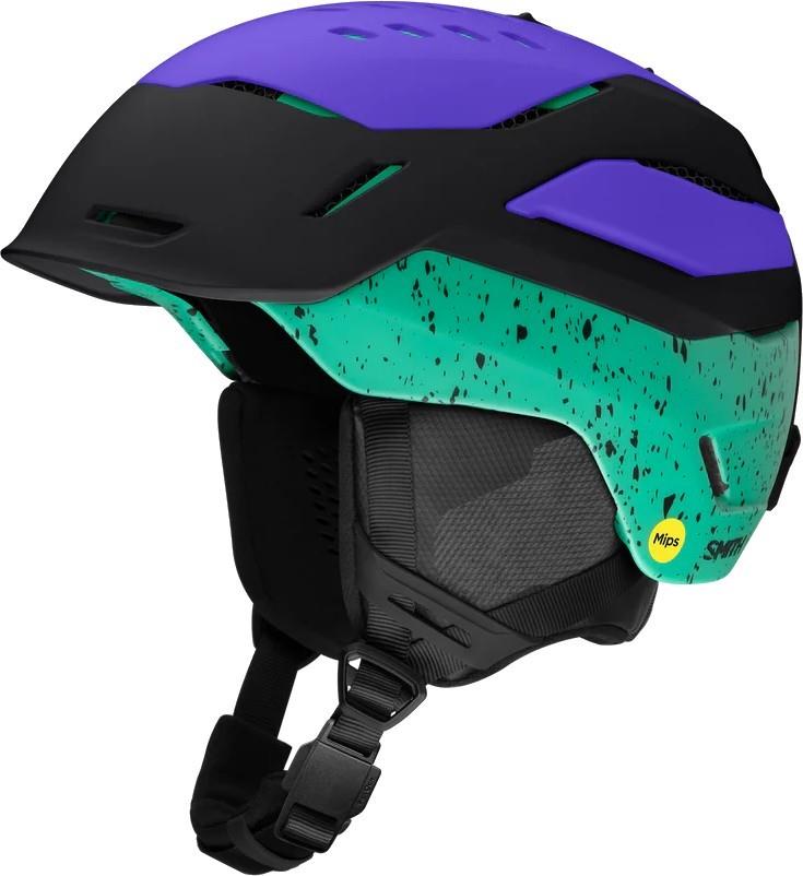 Vantage 2 MIPS Helmet - matte black / ultraviolet / emerald city 1