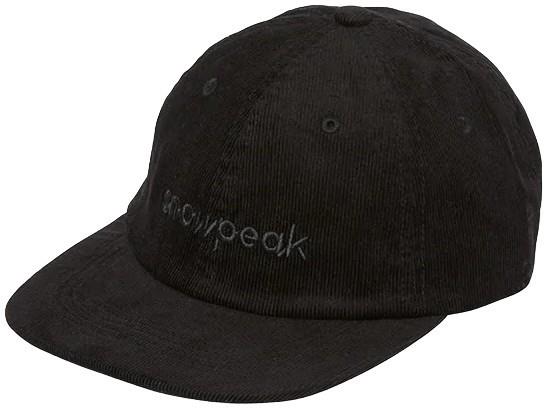 Corduroy Logo Design Cap - black 1