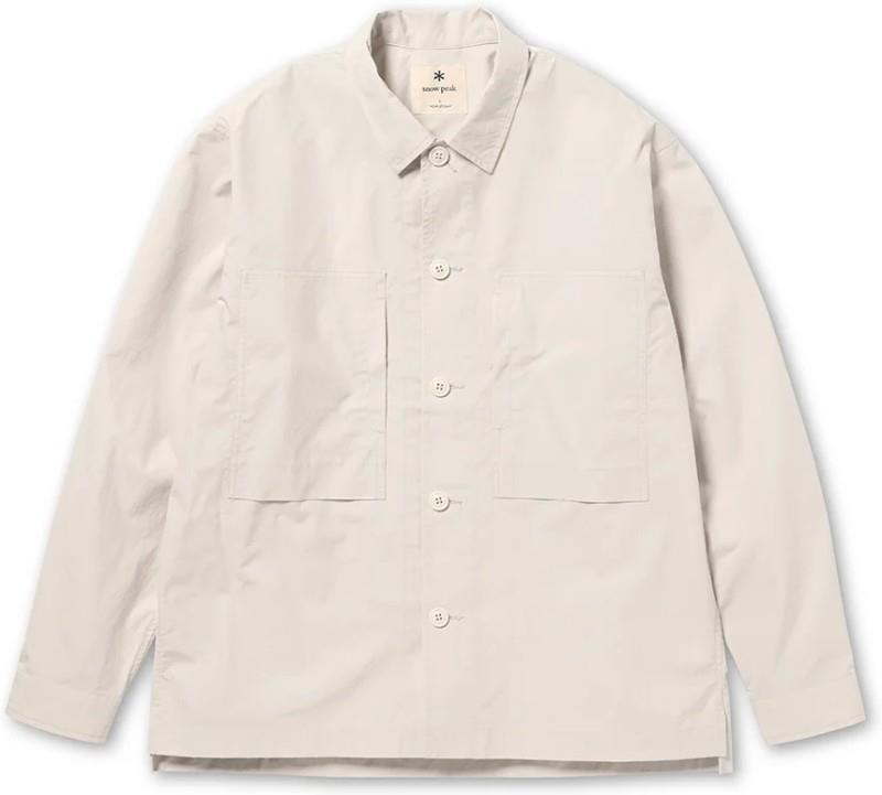 Cotton Ripstop Shirt - Mens - ivory 1