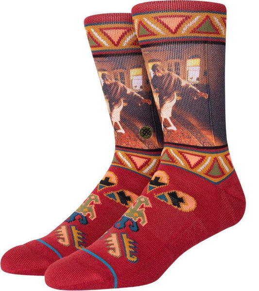 Big Lebowski Really Tied Crew Socks - Unisex - red 1