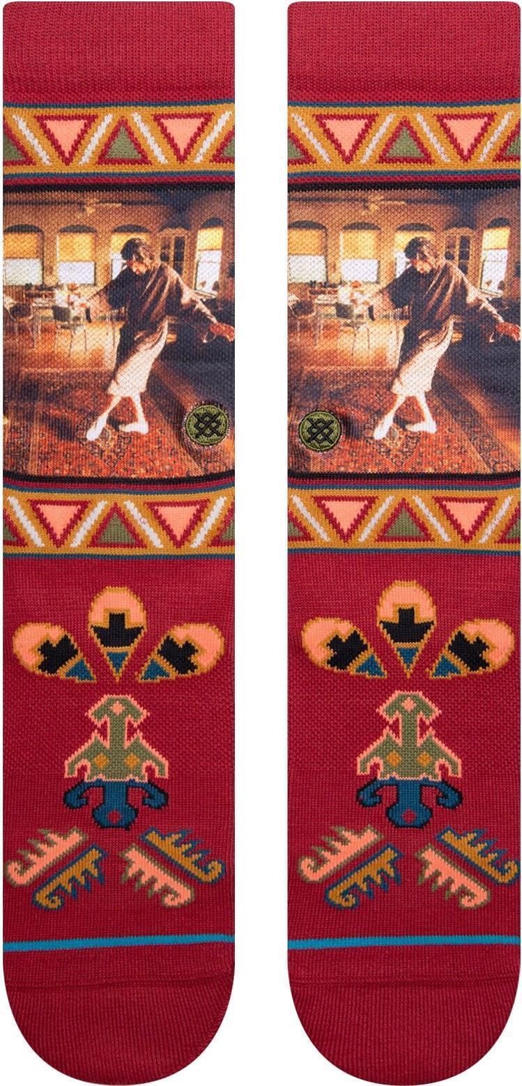 Big Lebowski Really Tied Crew Socks - Unisex - red 1