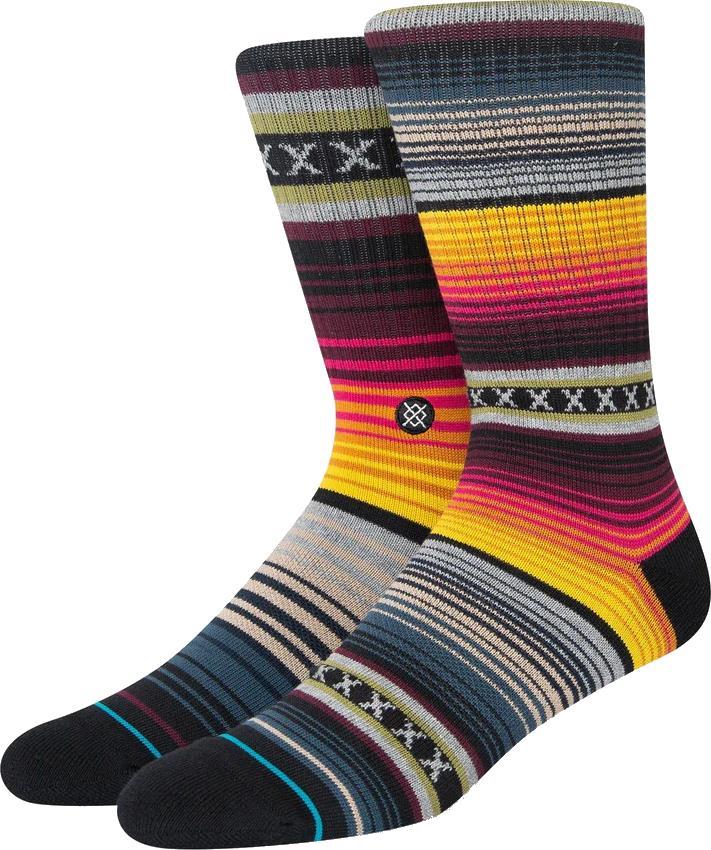 Curren Crew Socks - burgandy 1