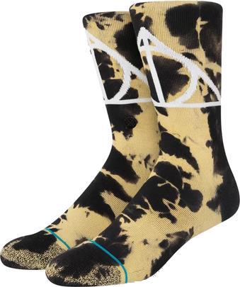 Harry Potter Cloak Wand Stone Crew Socks - Unisex - black 1