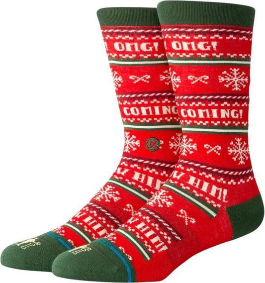 I Know Him Crew Socks - red 1