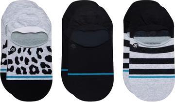 Leopard No Show Socks 3 Pack - Unisex - Multi 1