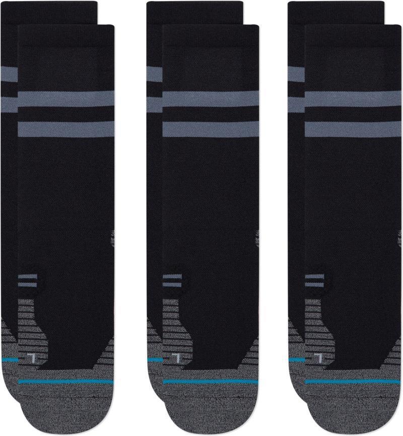 Run Light Crew Socks - 3 Pack - Unisex - black 1