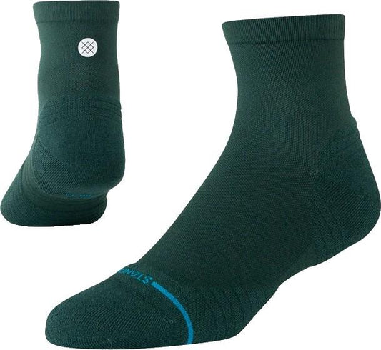 Run Light Quarter Socks - pine 1