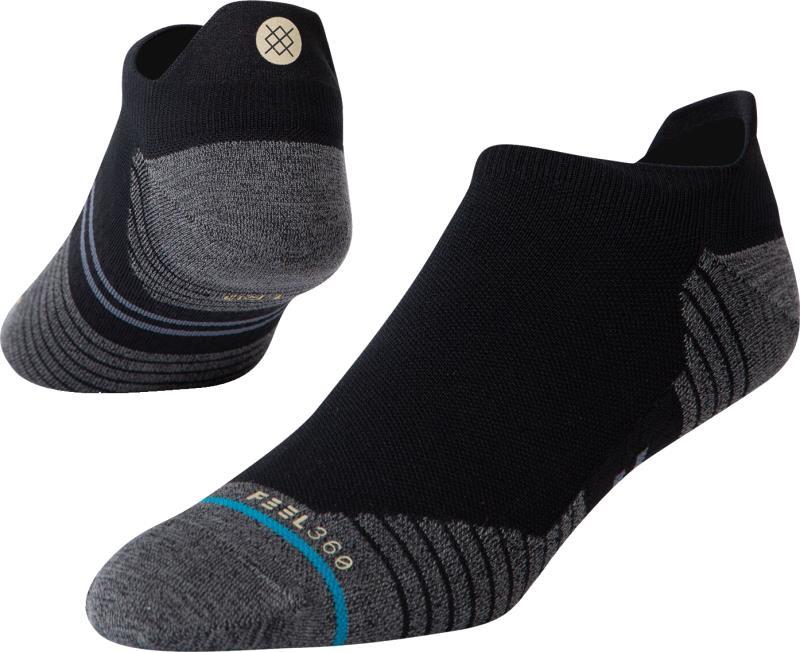 Run Light Tab Socks - Black 1