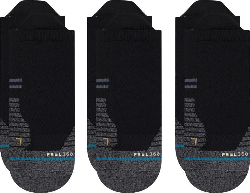 Run Light Tab Socks - 3 Pack - black 1