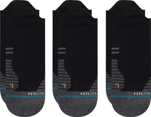 Run Light Tab Socks - 3 Pack - black 1