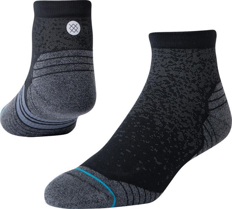 Run QTR Socks - Black 1