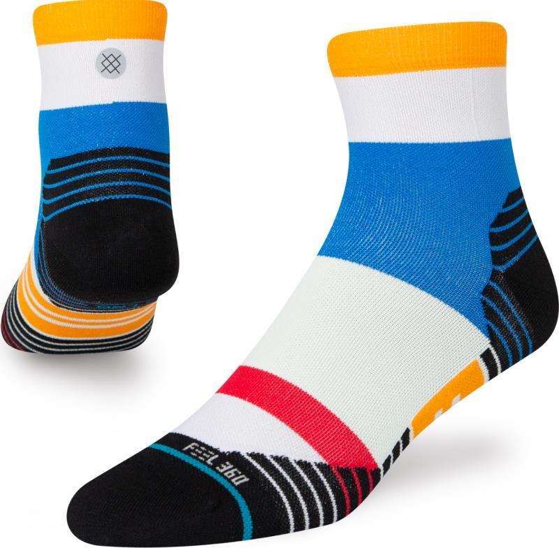 Run Rate Quarter Socks - Grey 1
