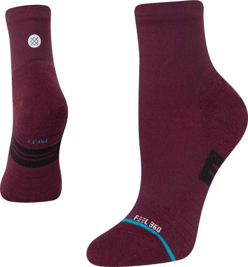 Run Status Socks - Womens - maroon 1