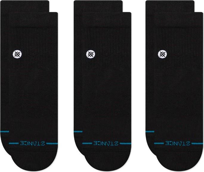 STP Icon Quarter Socks - 3 Pack - Unisex - black 1