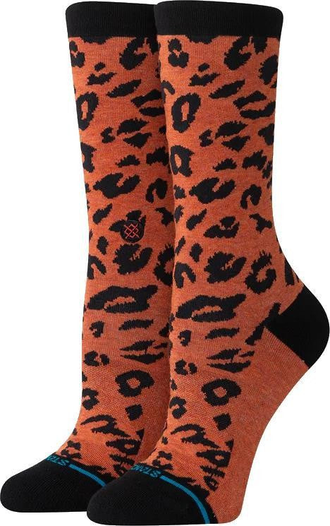 Spotted Out Crew Socks - Womens - black 1
