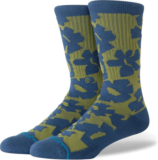 Stomped Crew Socks - olive 1