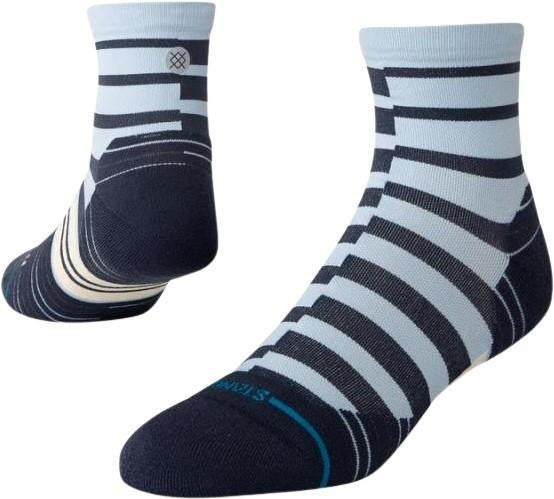 Zippin Light Quarter Socks - Mens - ice blue 1