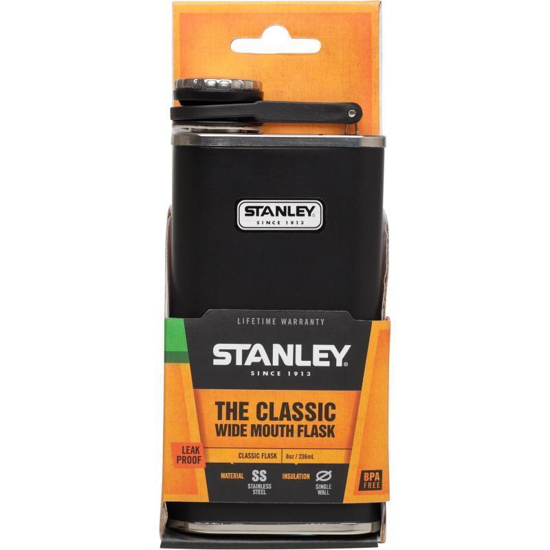 Easy Fill Wide Mouth Flask - 236ml / .23L / 8oz - Matte Black 4