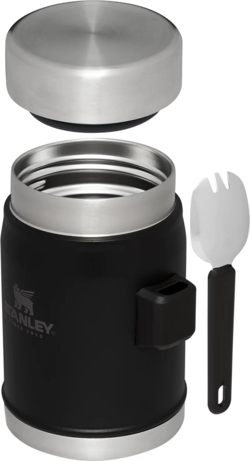 The Legendary Food Jar + Spork - matte black 1