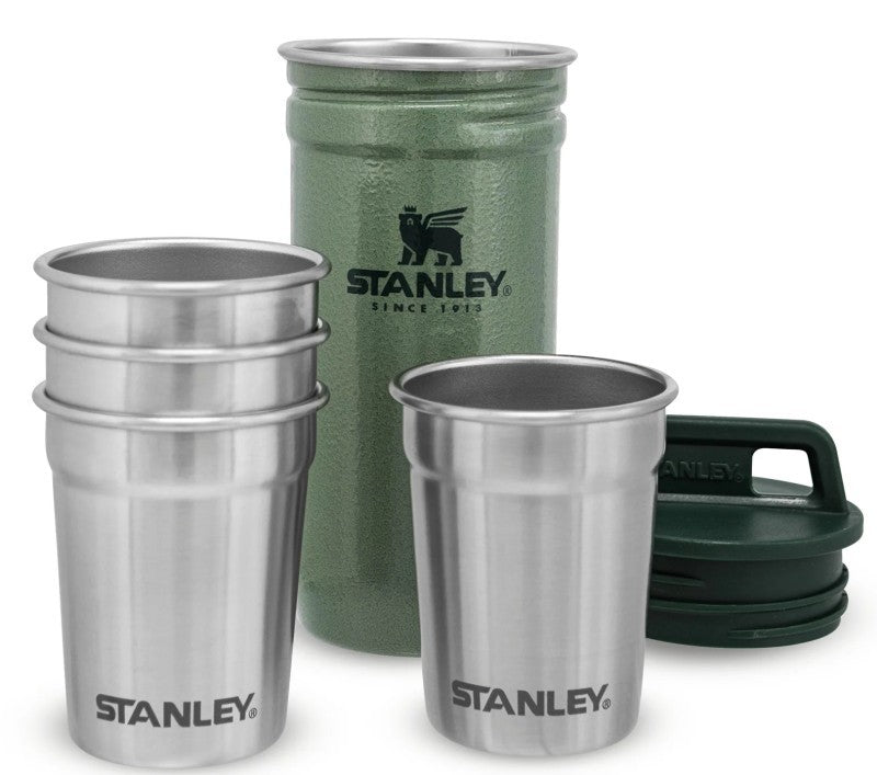 The Pre-Party Shot Glass Set - hammertone green 1