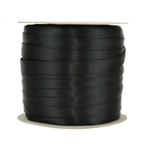 TechTape Tubular Webbing 1" x 92m / 300` (Sold p/mtr) - Black 1
