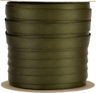 Tubular Mil-Spec Webbing 1" x 92m / 300` (Sold p/mtr) - olive drab 1