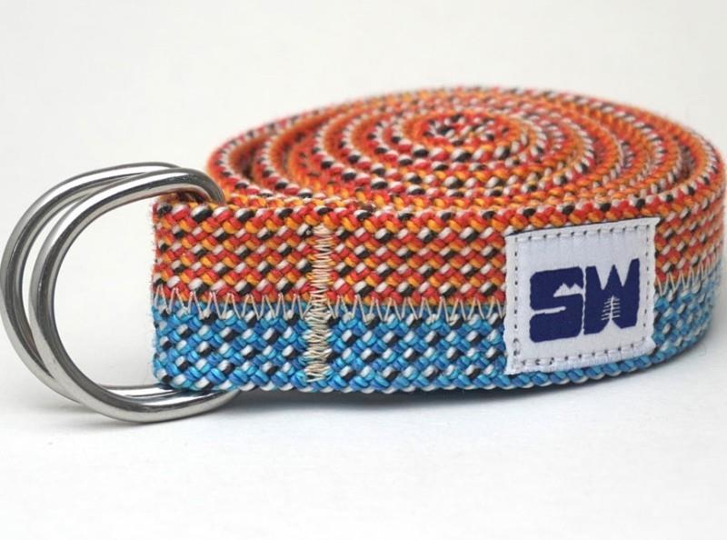Summit Upcycled Belt - golden hour 1